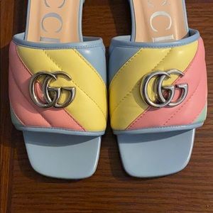 SOLD! Gucci Double G Multicolored Pastel Slide 37